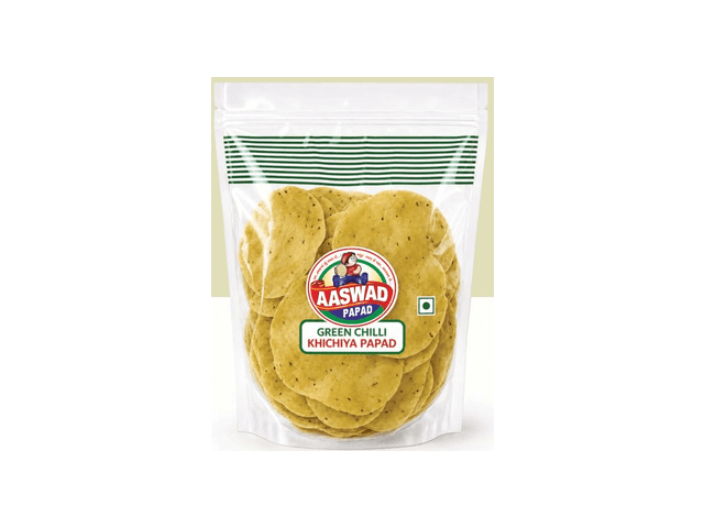 3 Inch Green Chilli Rice Papad